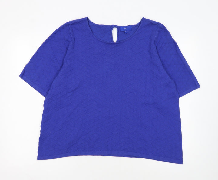 Next Women's Blue Knit Pullover Jumper Size 22