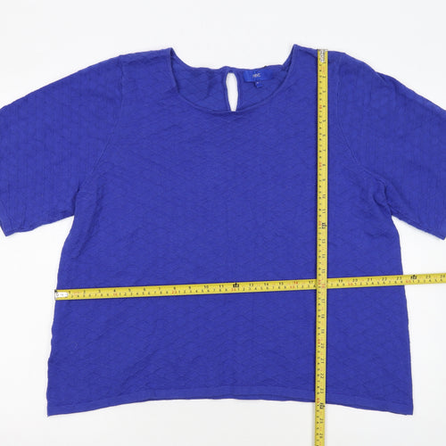 Next Women's Blue Knit Pullover Jumper Size 22