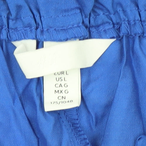 H&M Women's Blue Off Shoulder Shift Dress Size 14