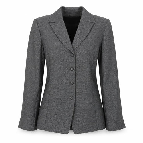 Dana Buchman Women’s Grey Tweed Blazer Size 8 Single-Breasted Jacket