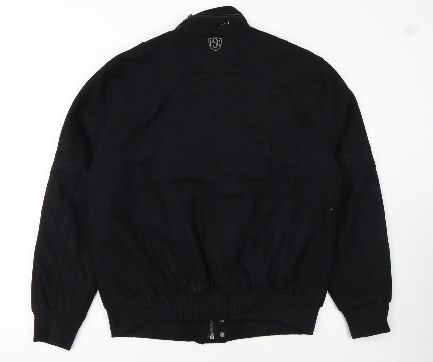 President Stone & Company Men’s Black Wool Blend Bomber Jacket M
