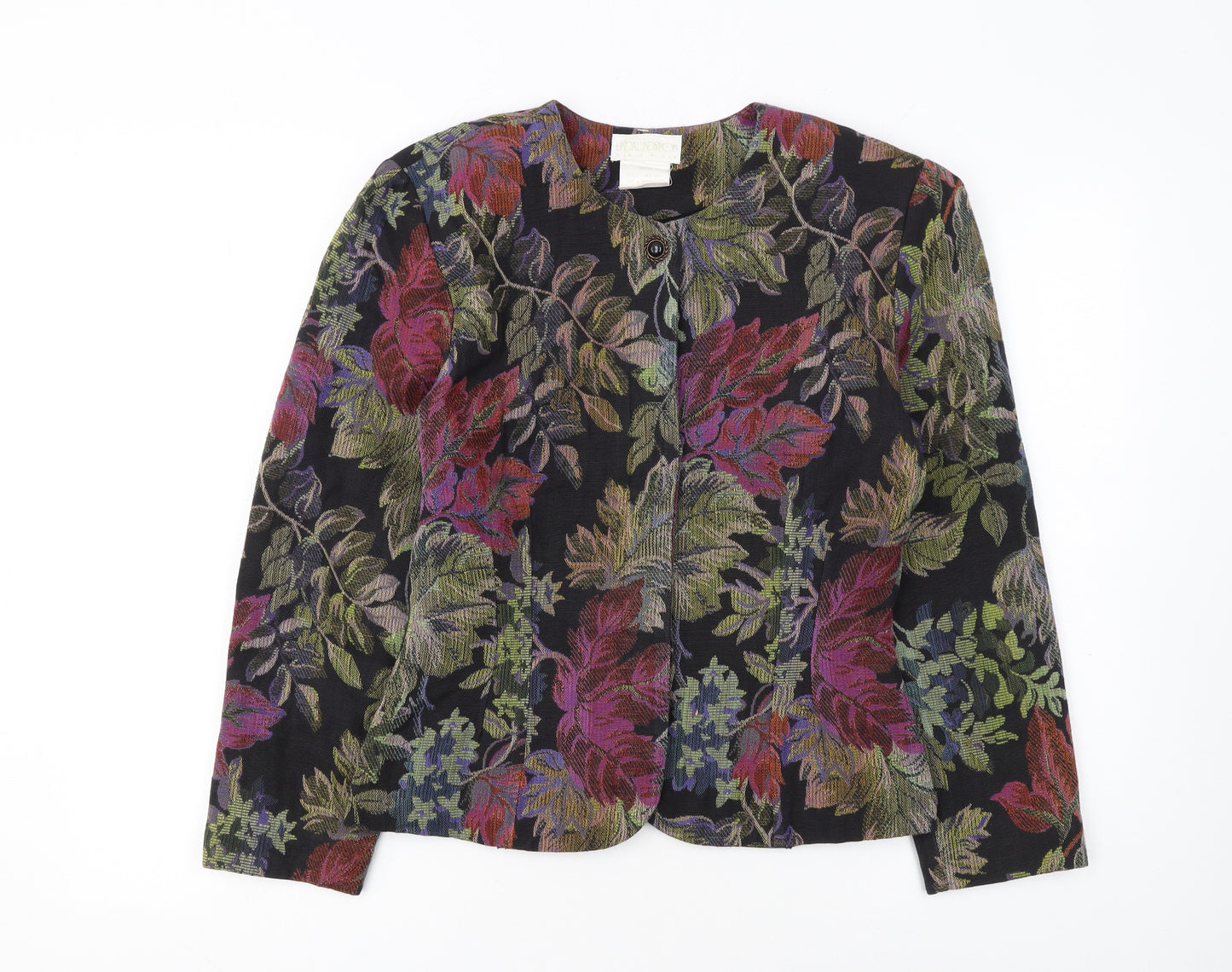 Linda Lundström Women's Multicoloured Floral Jacquard Suit Jacket Size 10