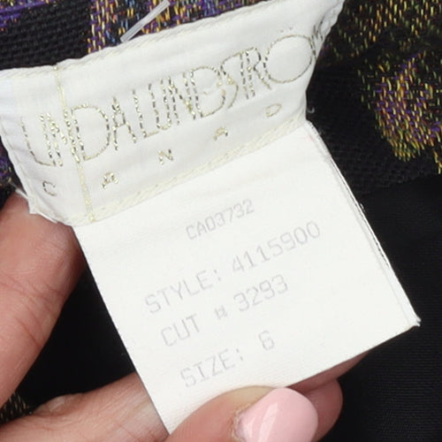 Linda Lundström Women's Multicoloured Floral Jacquard Suit Jacket Size 10
