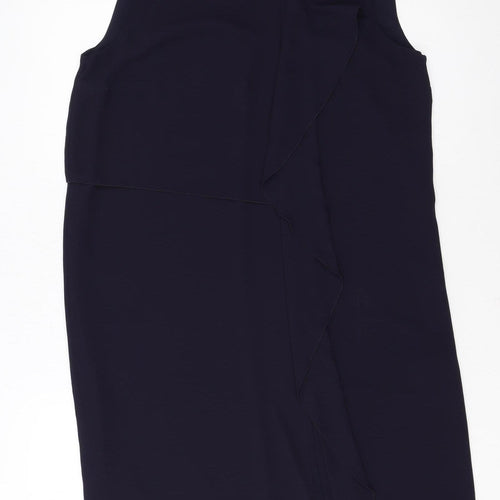 French Connection Women Black Size 10 Sleeveless Shift Dress