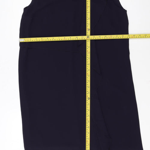 French Connection Women Black Size 10 Sleeveless Shift Dress