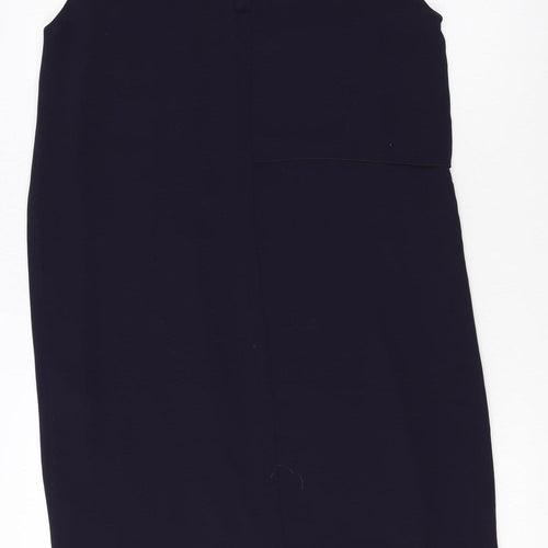 French Connection Women Black Size 10 Sleeveless Shift Dress