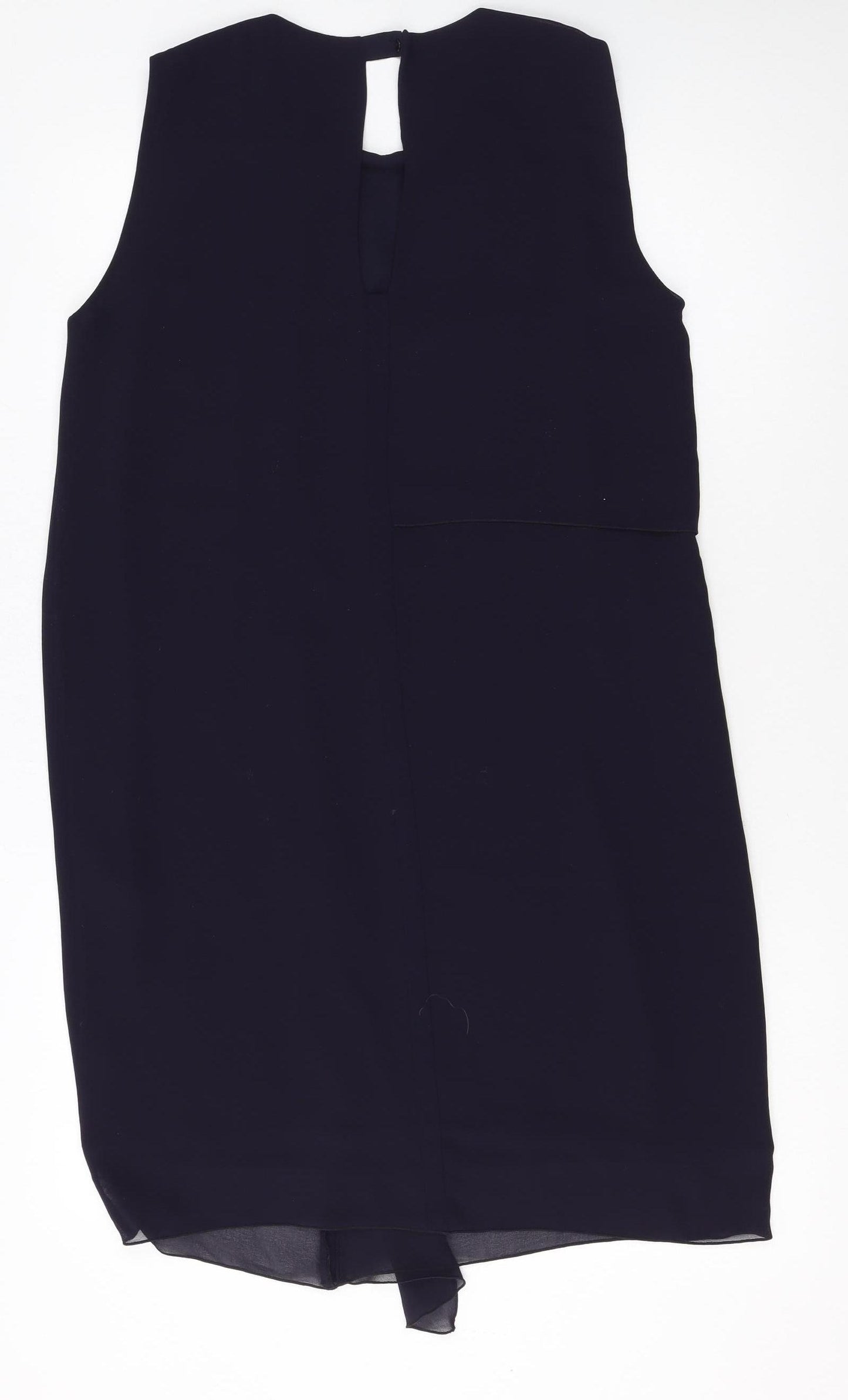 French Connection Women Black Size 10 Sleeveless Shift Dress