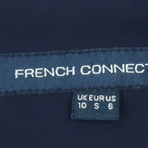 French Connection Women Black Size 10 Sleeveless Shift Dress