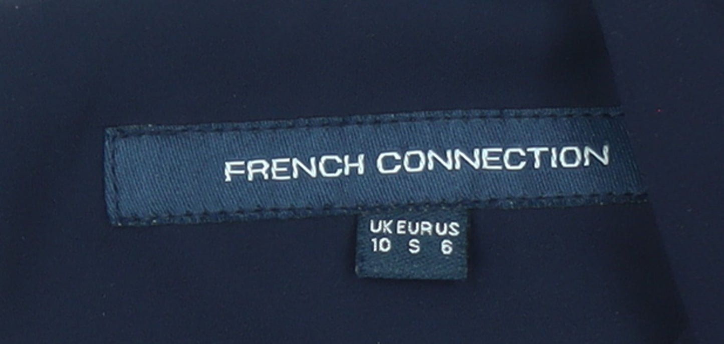 French Connection Women Black Size 10 Sleeveless Shift Dress