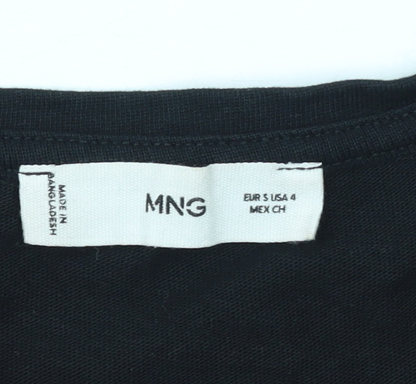 MNG Women’s Black Cotton Midi Tank Dress Size 8 Sleeveless Belted