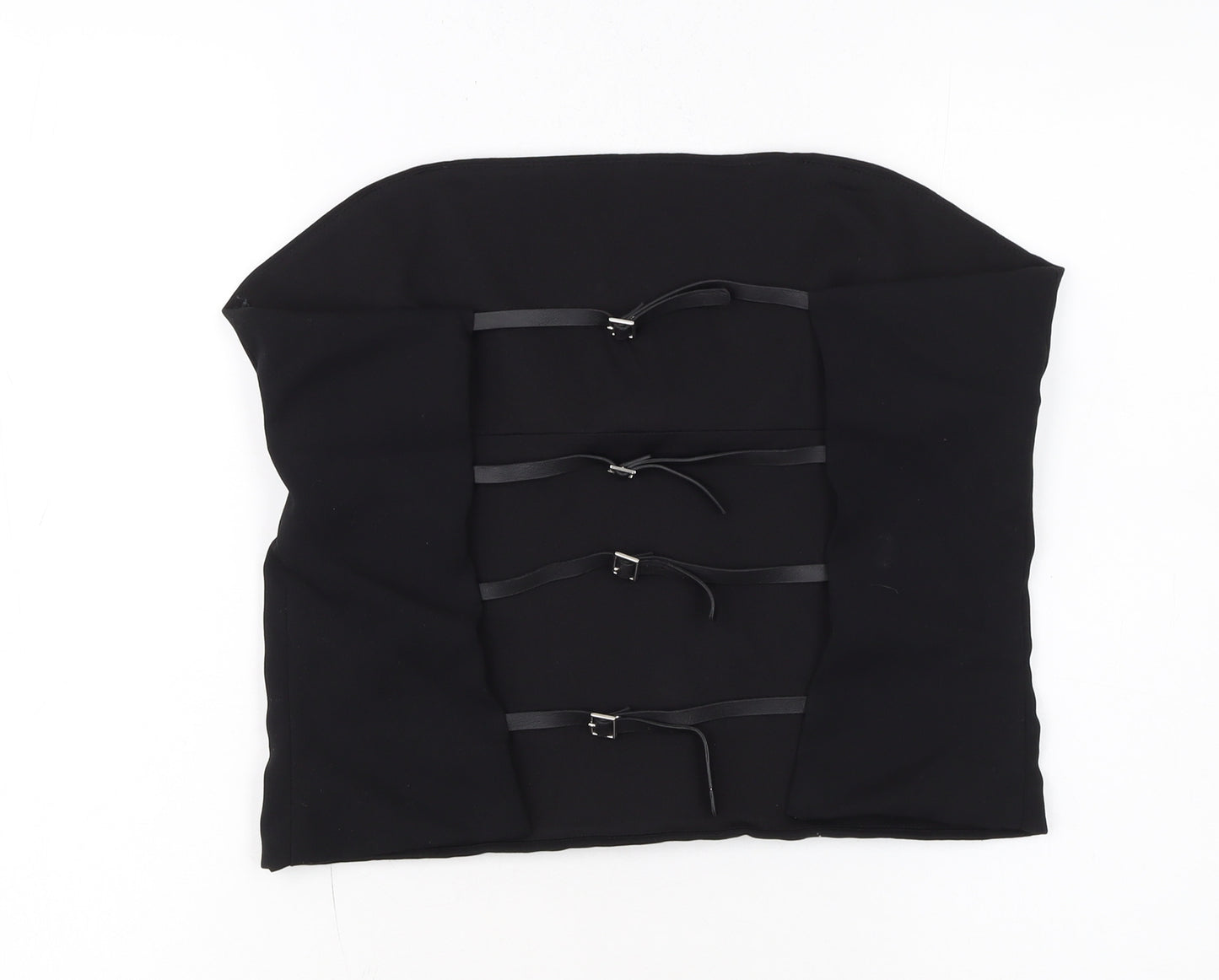 Zara Women Black Strapless Camisole Top Size 16 Slim Fit