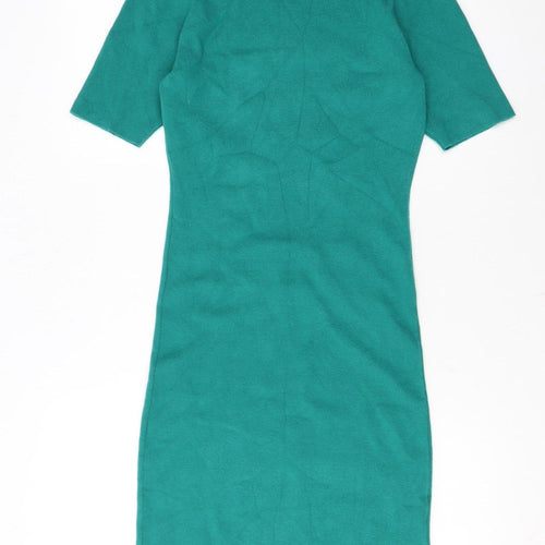 Apricot Women’s Green Knit Bodycon Dress Size 14