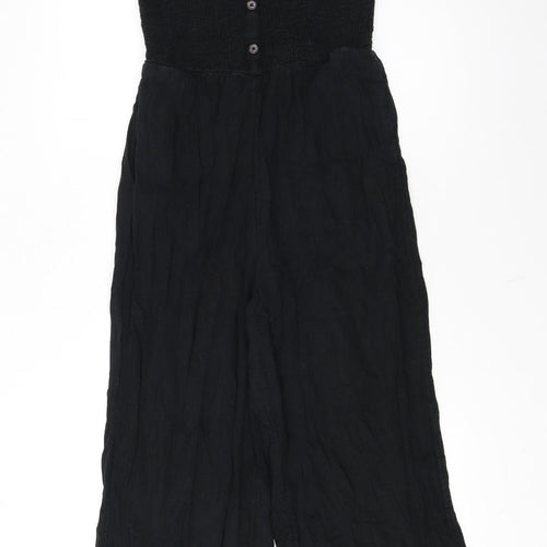 Hollister Women's Black Wide-Leg Sleeveless Jumpsuit M