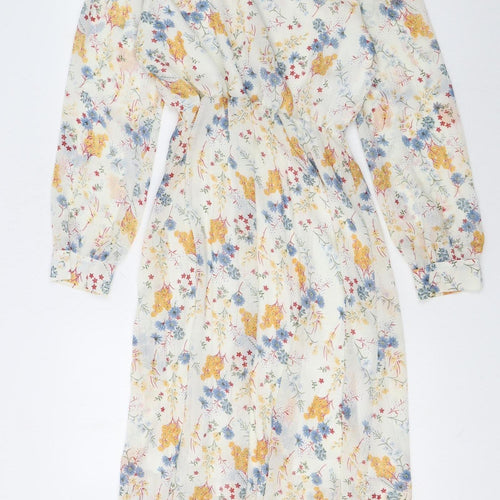 Artlove Women's Multicoloured Floral Midi A-Line Dress Size S