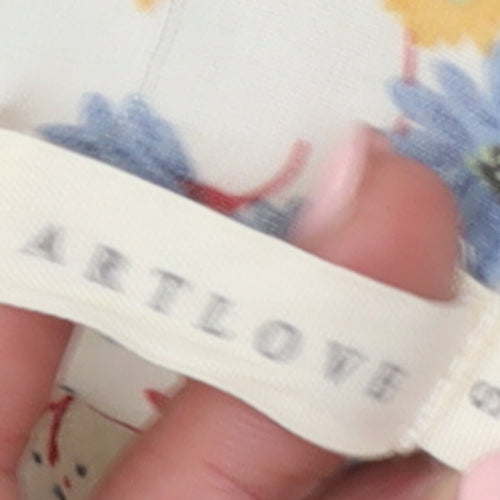 Artlove Women's Multicoloured Floral Midi A-Line Dress Size S