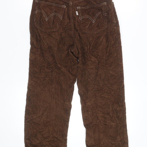 Levi's Men's Brown Corduroy Straight Jeans 40W Classic Fit