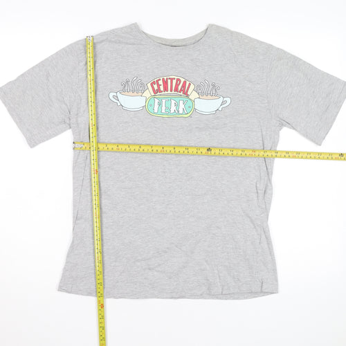 Nasty Gal Women's Grey Friends Central Perk Basic T-Shirt Size 10