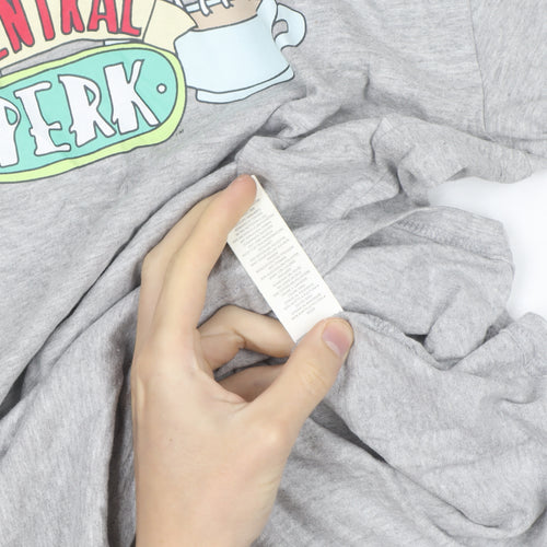 Nasty Gal Women's Grey Friends Central Perk Basic T-Shirt Size 10