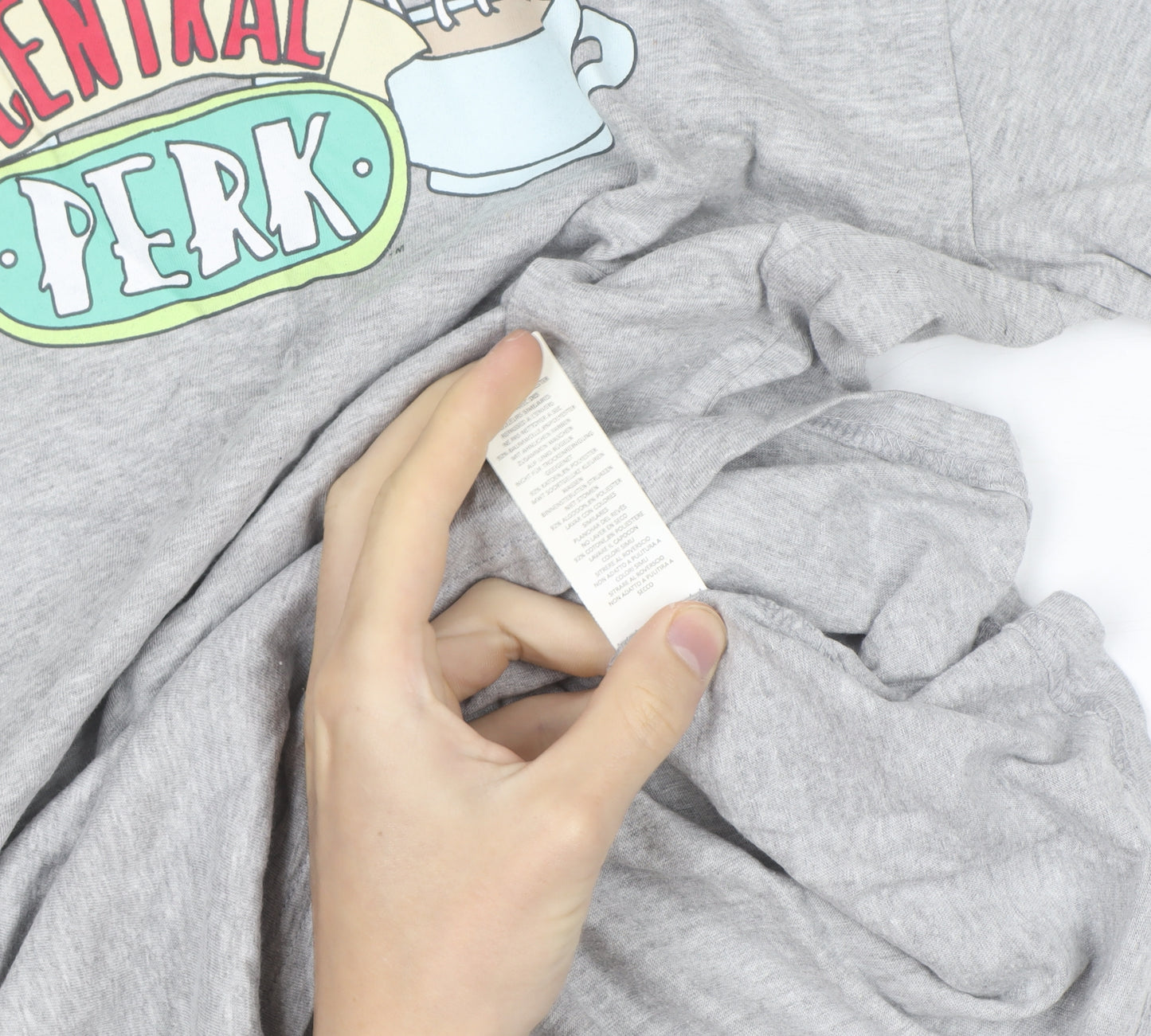 Nasty Gal Women's Grey Friends Central Perk Basic T-Shirt Size 10