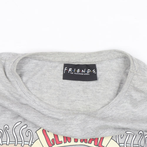 Nasty Gal Women's Grey Friends Central Perk Basic T-Shirt Size 10