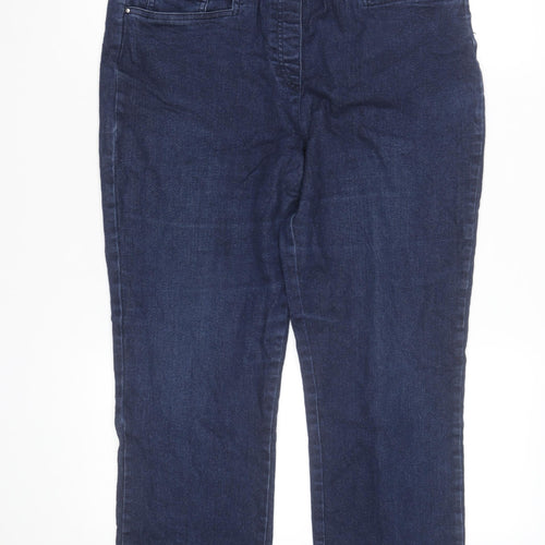 Gloria Vanderbilt Women's Blue Stretch Denim Pull-On Jeans Size 14