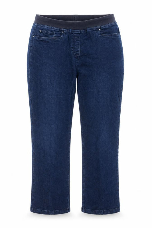 Gloria Vanderbilt Women's Blue Stretch Denim Pull-On Jeans Size 14