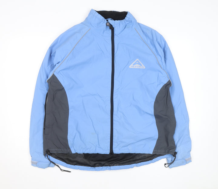 Altura Men’s Blue Windbreaker Cycling Jacket Size S Reflective Pockets