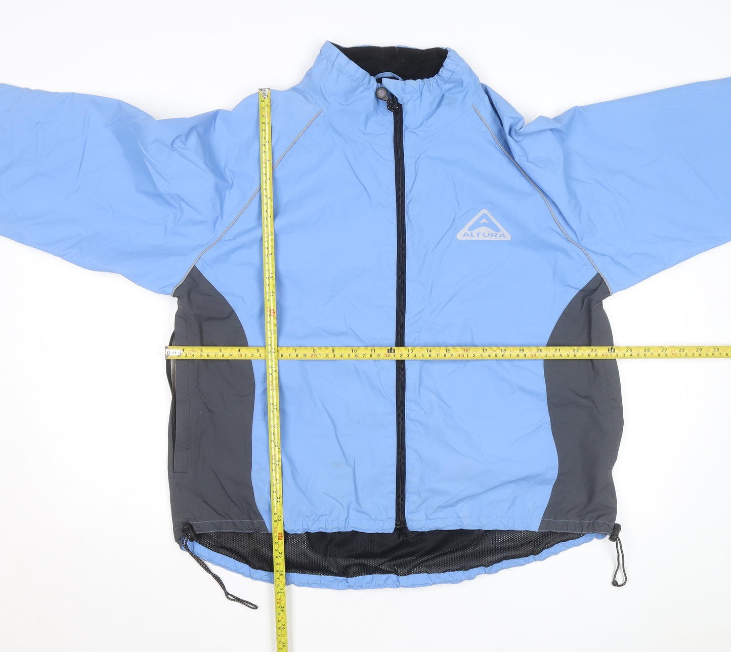Altura Men’s Blue Windbreaker Cycling Jacket Size S Reflective Pockets