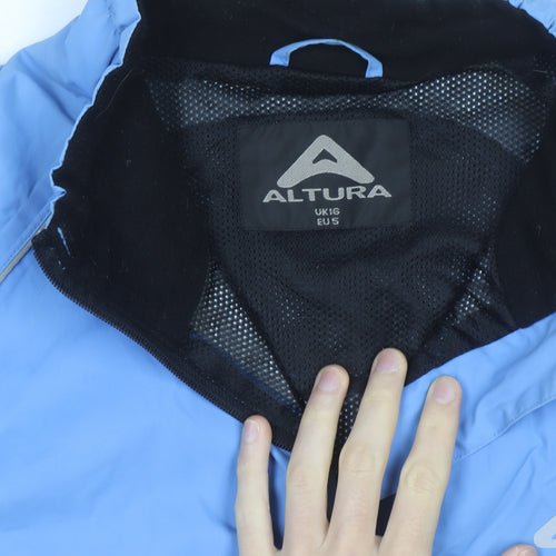 Altura Men’s Blue Windbreaker Cycling Jacket Size S Reflective Pockets