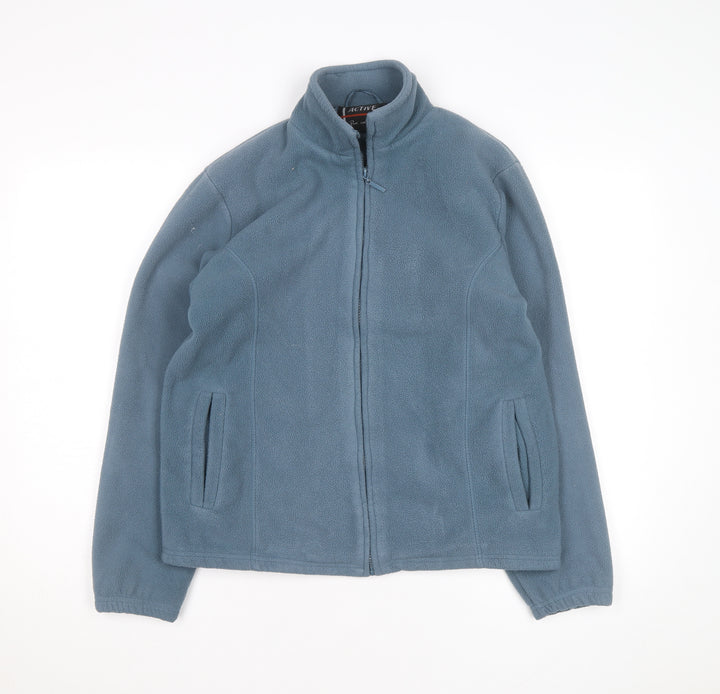 Active Pure and Natural Men's Blue Fleece Full Zip Jacket Size S