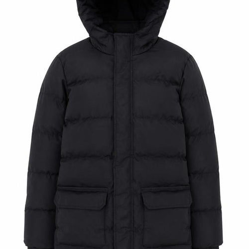 Mountain Warehouse Boys Black Hooded Puffer Jacket Coat 11-12 Years Winter Warm