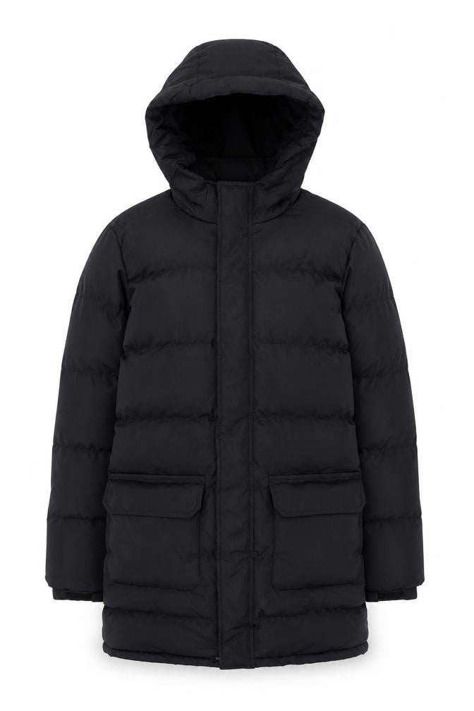 Mountain Warehouse Boys Black Hooded Puffer Jacket Coat 11-12 Years Winter Warm