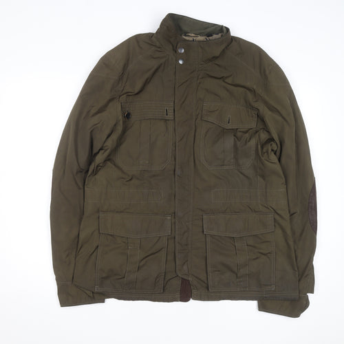 Ted Baker Men's Green Field Jacket Size S Lined Outdoor Zip Coat