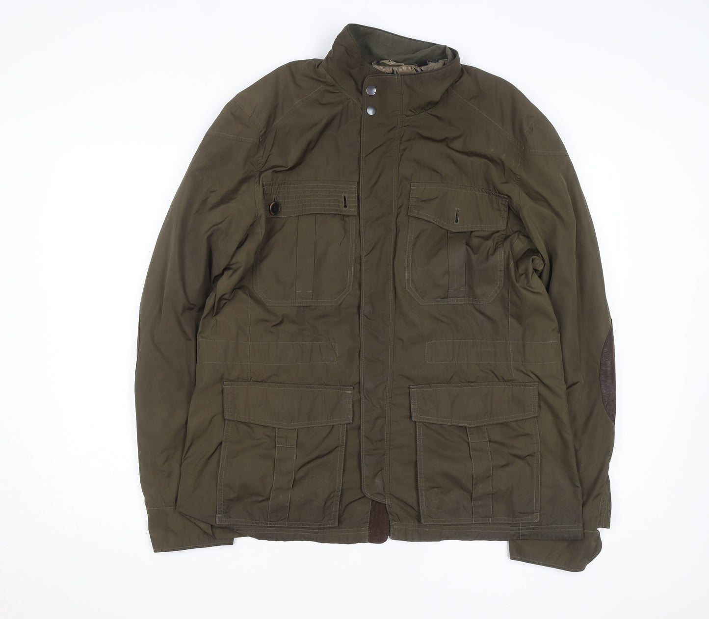 Ted Baker Men's Green Field Jacket Size S Lined Outdoor Zip Coat