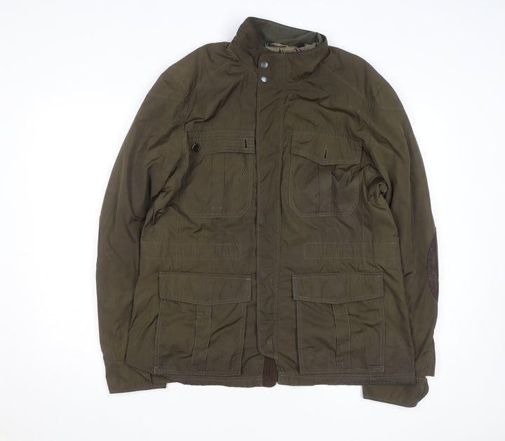 Ted Baker Men's Green Field Jacket Size S Lined Outdoor Zip Coat