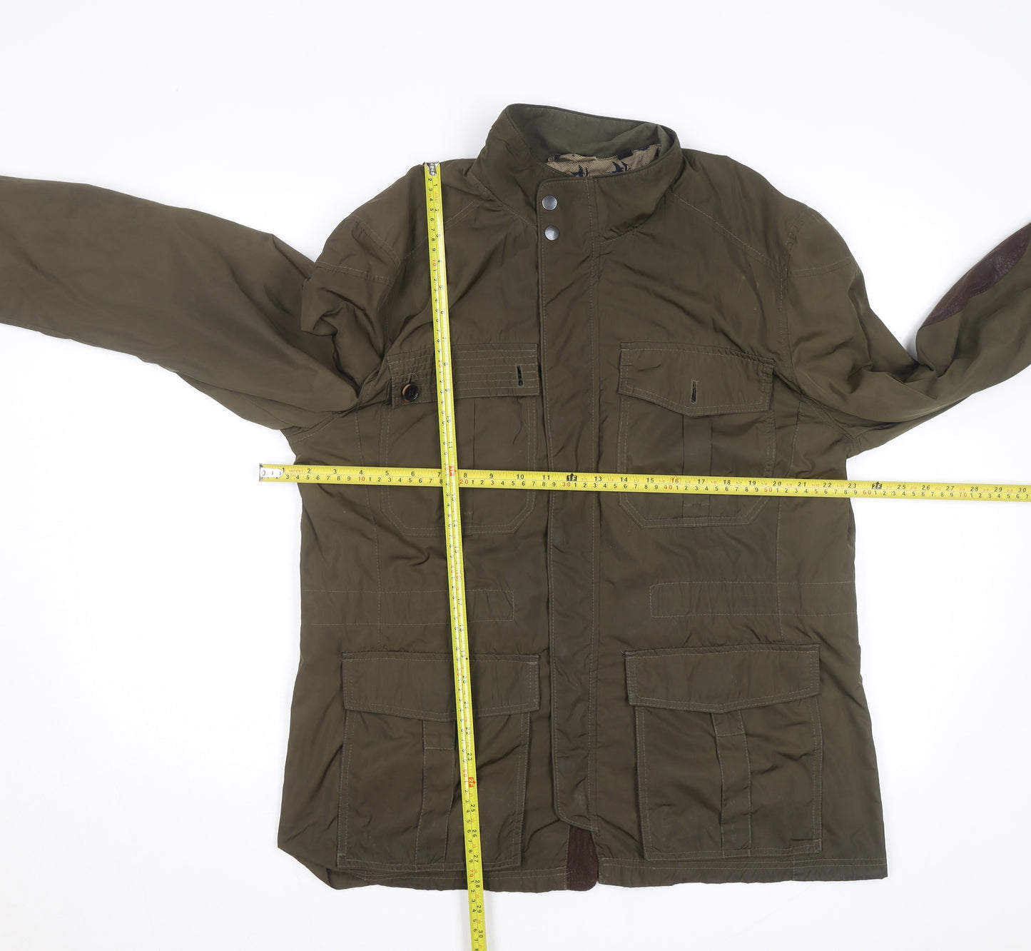 Ted Baker Men's Green Field Jacket Size S Lined Outdoor Zip Coat
