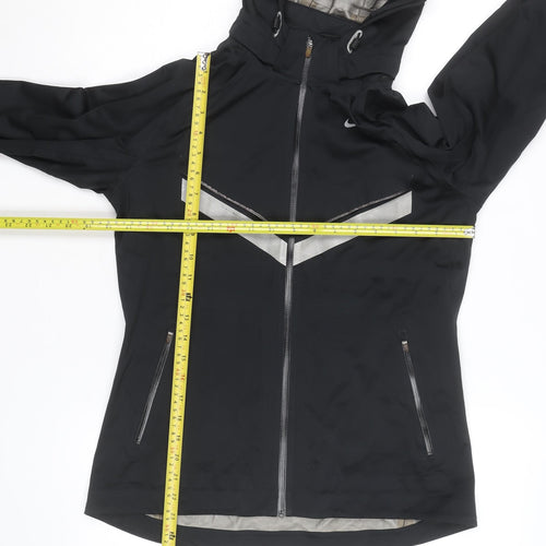Nike Men's Black Storm-FIT Hooded Windbreaker Jacket Size S