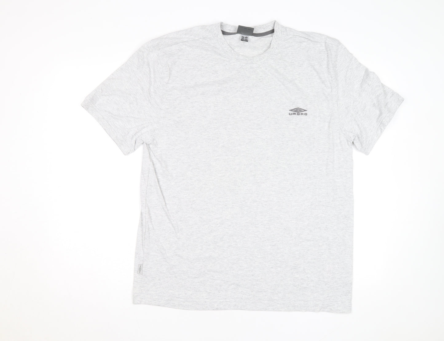 Umbro Men's Grey Crew Neck Short Sleeve T-Shirt L