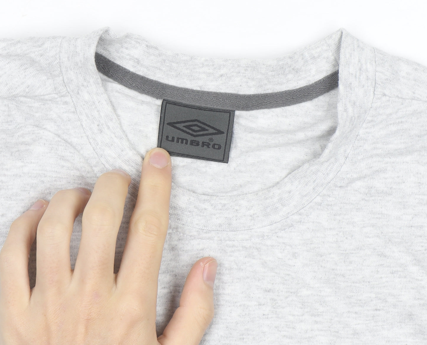 Umbro Men's Grey Crew Neck Short Sleeve T-Shirt L