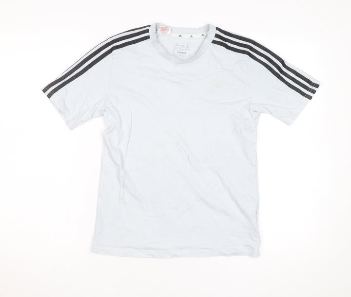 Adidas Boys Light Blue Short Sleeve Crew Neck T-Shirt Size 13-14 Years