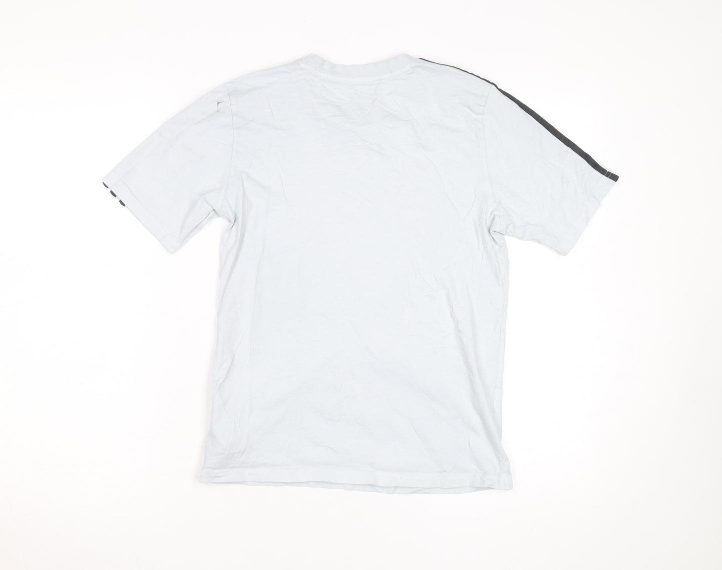 Adidas Boys Light Blue Short Sleeve Crew Neck T-Shirt Size 13-14 Years