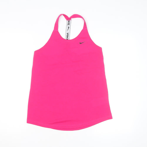 Nike Women's Pink Dri-FIT Racerback Tank Top Size S