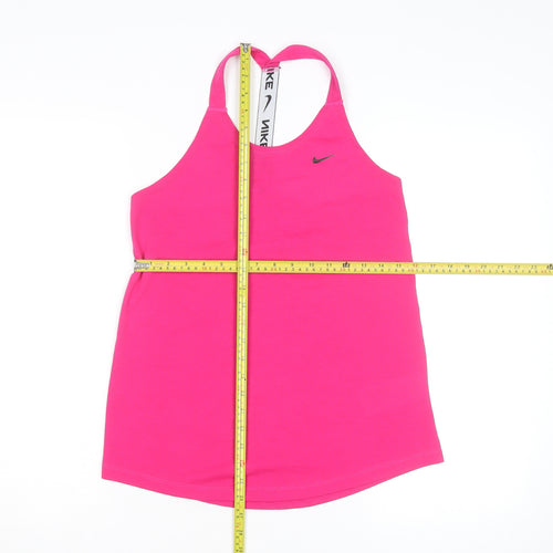 Nike Women's Pink Dri-FIT Racerback Tank Top Size S