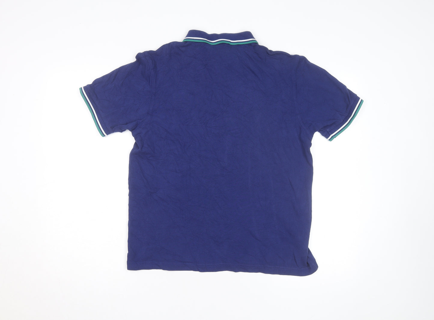 Fred Perry Men's Blue Slim Fit Polo Shirt Size L