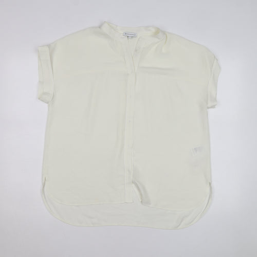 Warehouse Women’s Ivory Short Sleeve Relaxed Blouse Size 16