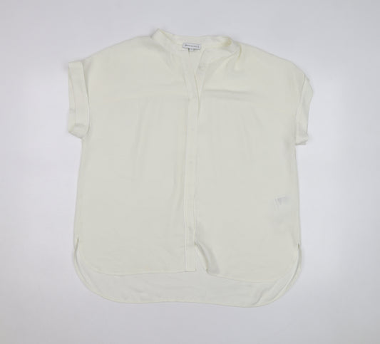 Warehouse Women’s Ivory Short Sleeve Relaxed Blouse Size 16