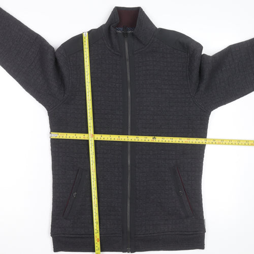 Ted Baker Men's Grey Track Jacket Size M Full Zip Casual Knit