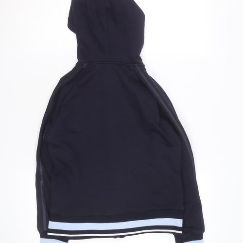 Lonsdale Womens Navy Full Zip Hoodie Size S Polyester Cotton