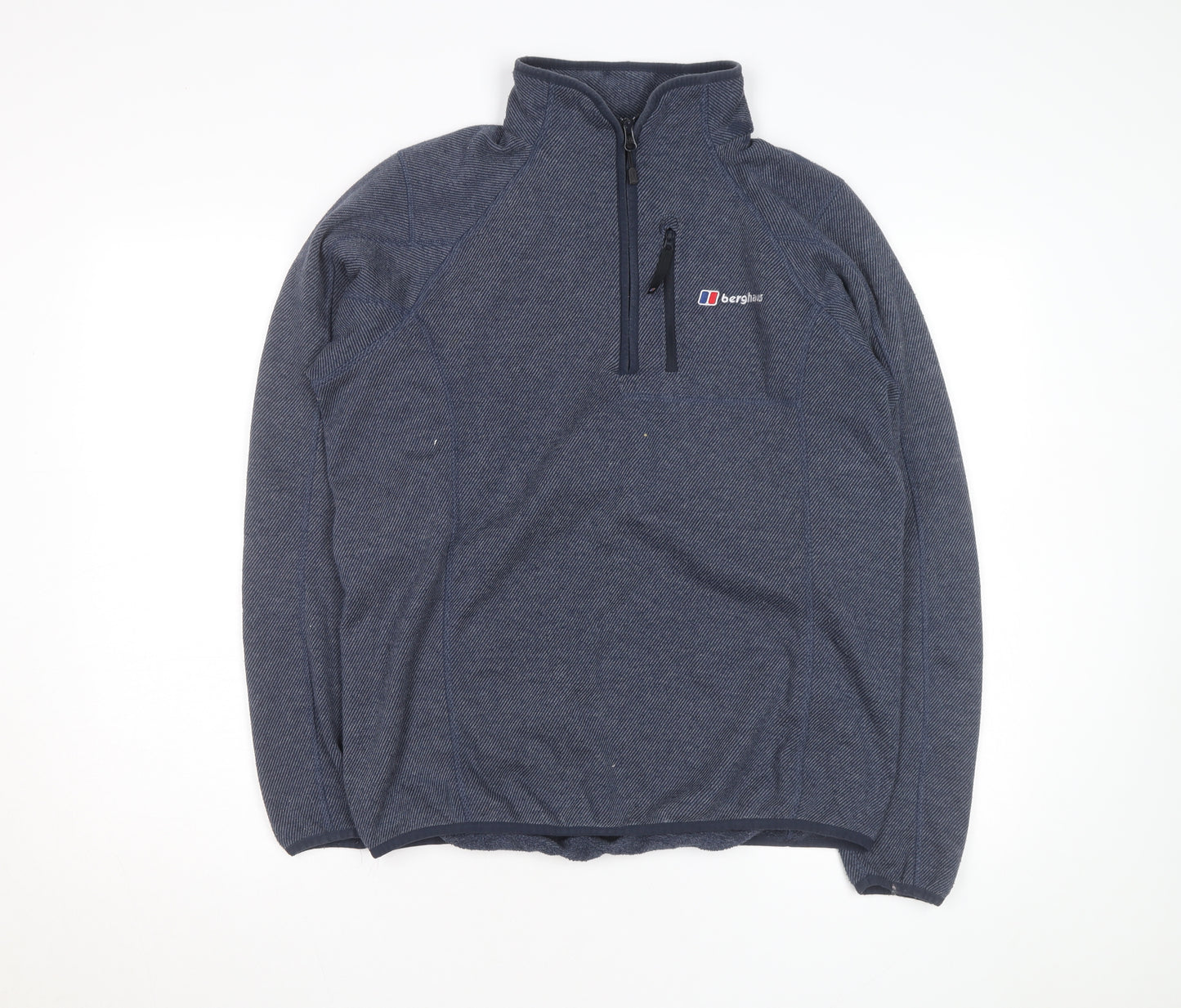 Berghaus Men Blue 1/4 Zip Fleece Pullover Sweatshirt M