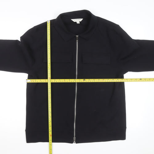 Marks and Spencer Autograph Men's Black Cotton Blend Zip Jacket M